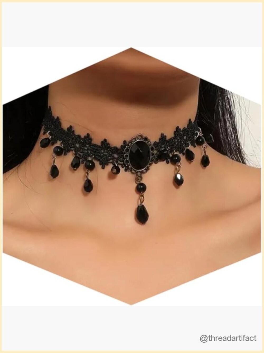 Adjustable Layered Velvet Leather Choker Necklace Gothic Jewelry